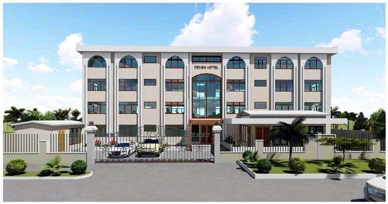 Mkoani Hotel — completed renovation, Pemba Island