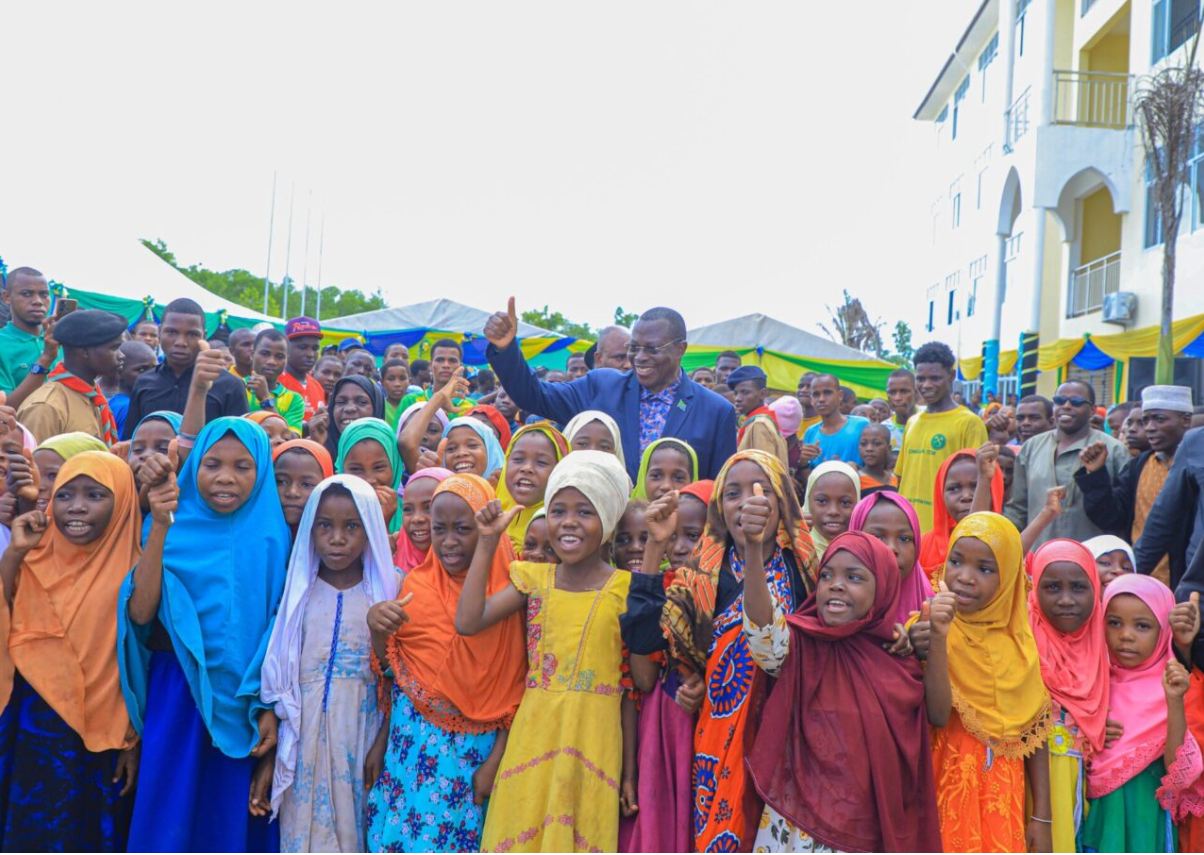 Kwale Secondary School — students at the completed campus